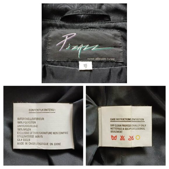 Pizazz Floral Jacquard Pattern Vintage Trent Coat - Picture 8 of 16